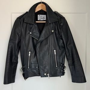 OAK NY biker jacket. Sz S